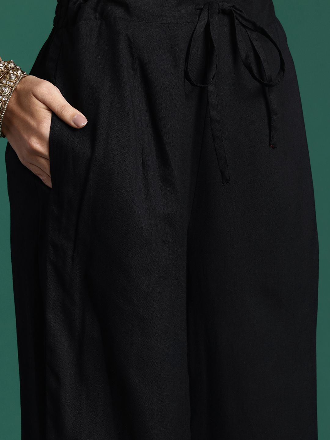 Floral Embroidered Kurta with Trousers & With Dupatta