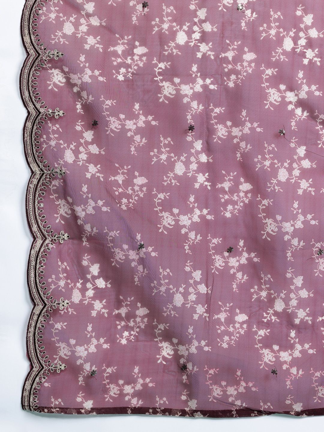 Women Floral Embroidered Thread Work Kurta with Trousers & Dupatta