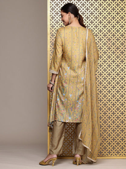 Dhiyona PD Women Women Floral Printed Angrakha Jashn Kurta Set