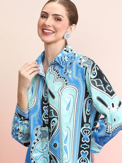 Dhiyona IE Printed Shirt With Trousers Co-Ords