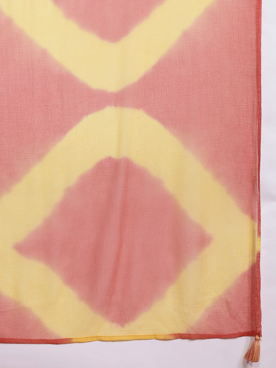 Dhiyona IE Women Embroidered Panelled Mirror Work Pure Cotton Kurta with Trousers & Dupatta