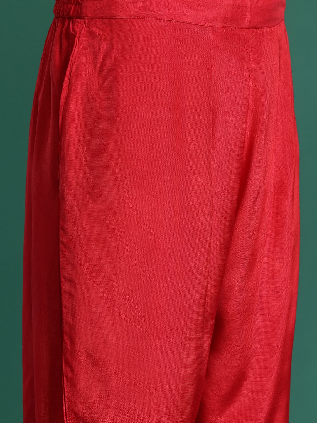 Dhiyona IE Bandhani Printed Zari Panelled Kurta With Trousers & Dupatta