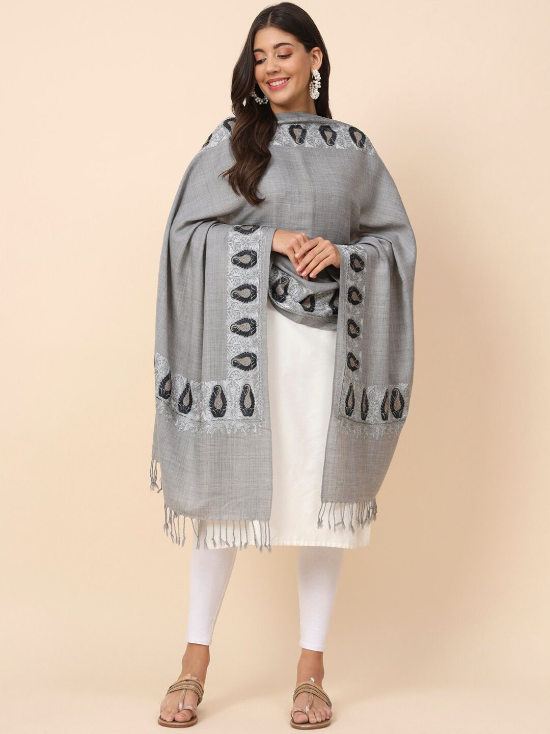 Dhiyona PA Crystal Work Shawl