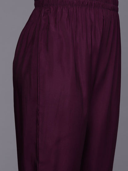 Dhiyona IE Women Floral Embroidered Regular Beads and Stones Kurta with Trousers & Dupatta
