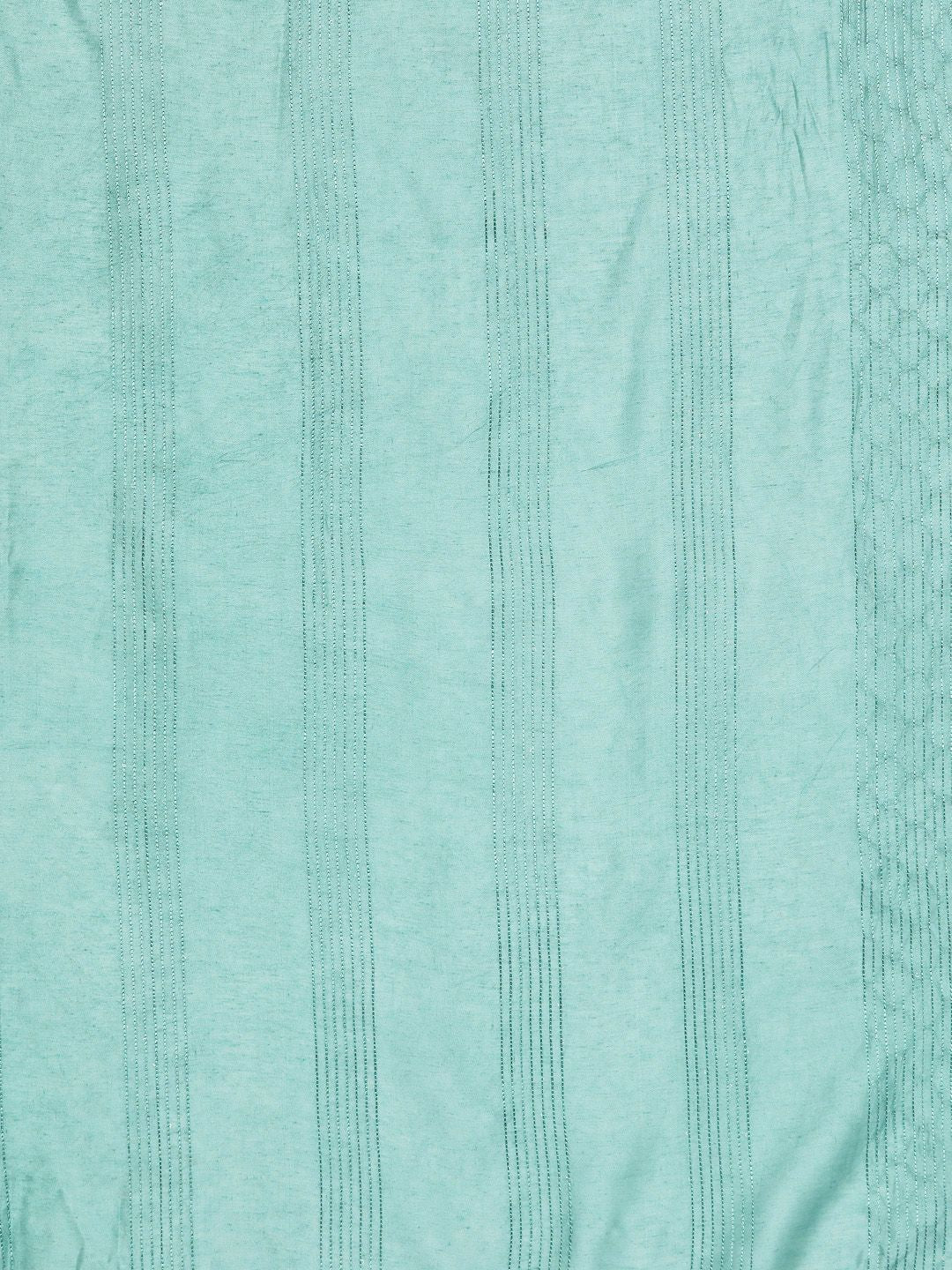 Dhiyona VA Women's Green Yoke Design Thread Work Dupion Silk Kurta with Trousers & Dupatta