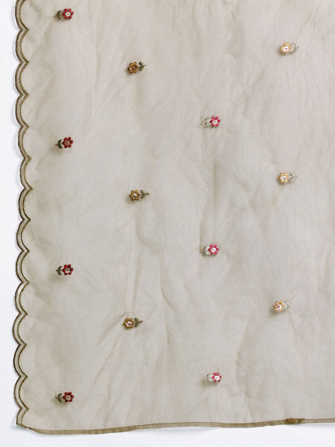 Ethnic Motifs Embroidered Kurta with Trousers & Dupatta