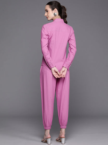 Kantha Work Pure Cotton Shirt With Trousers