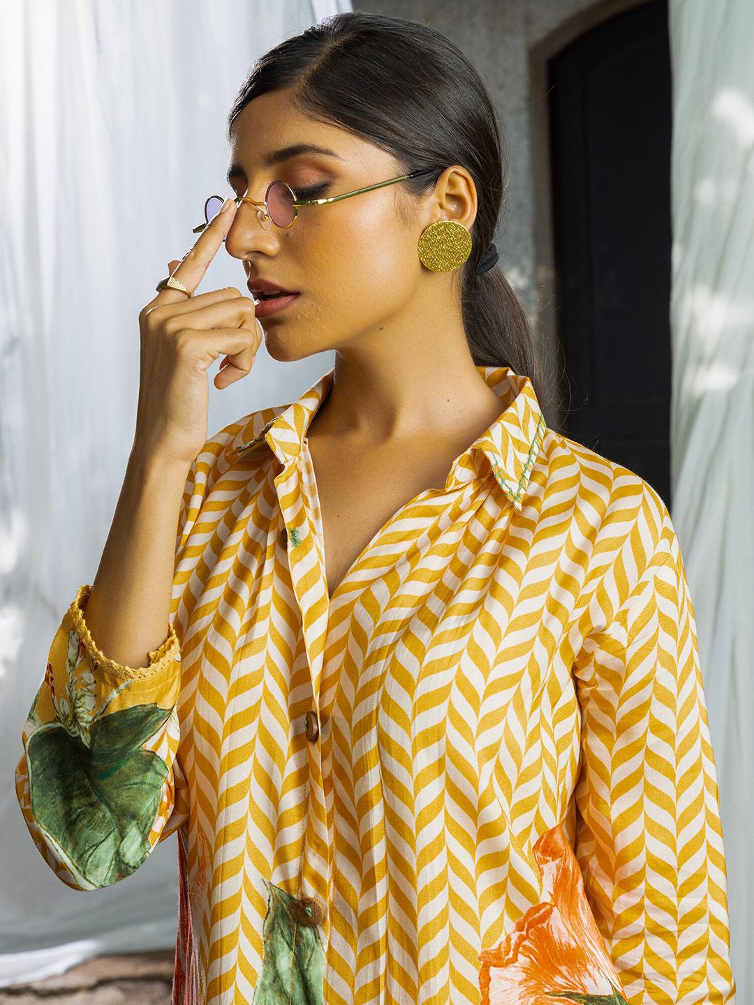 Dhiyona IE Embroidered Top & Trousers