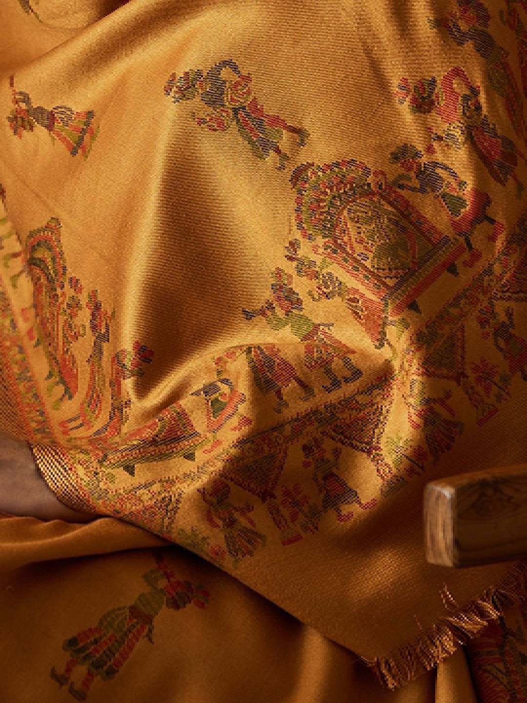 Dhiyona PA Pari Mahal Kaani Ethnic Motifs Woven Design Shawl