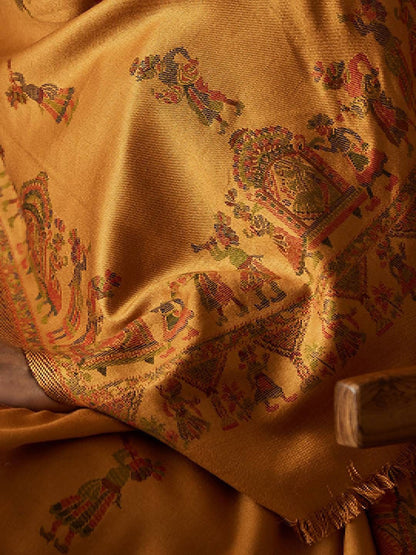 Dhiyona PA Pari Mahal Kaani Ethnic Motifs Woven Design Shawl