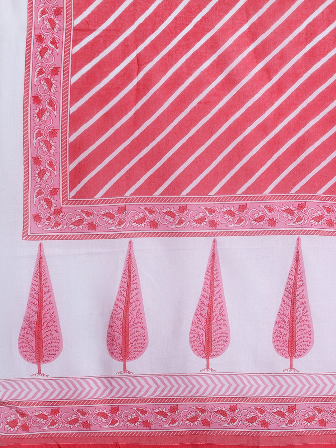 Floral Printed Sequinned Pure Cotton Kurta with Trousers & With Dupatta