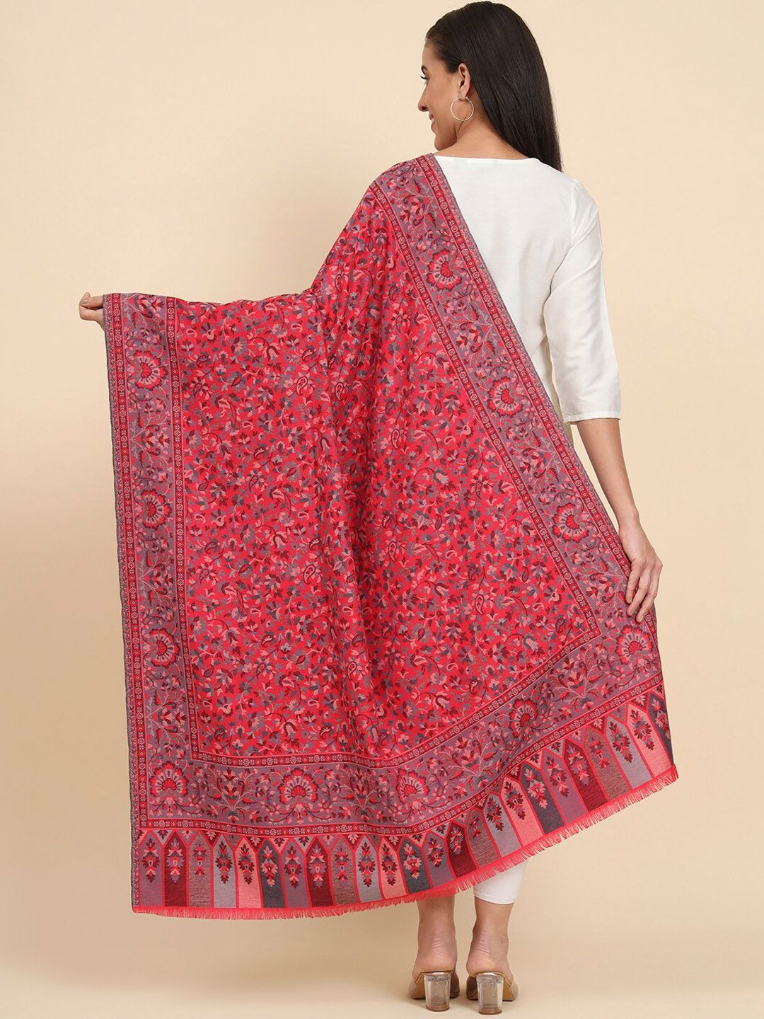 Dhiyona PA Floral Woven Design Shawl
