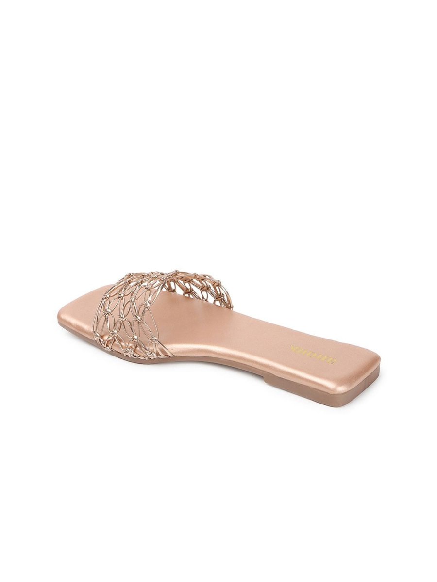 Dhiyona AK Embellished Open Toe Flats