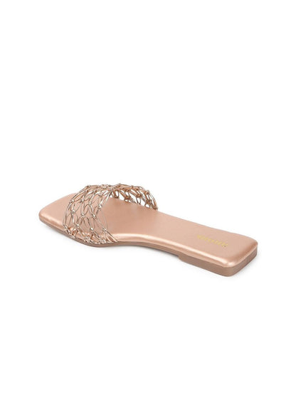 Dhiyona AK Embellished Open Toe Flats
