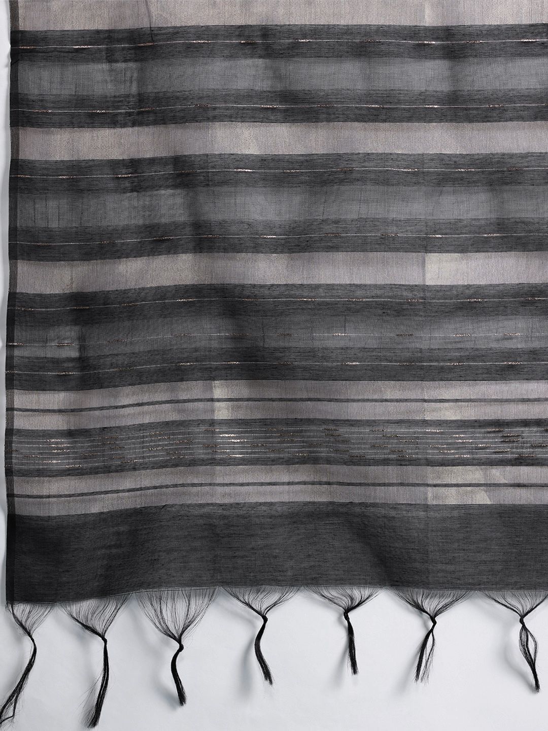 Yoke Design Zari Liva Kurta With Trousers & Dupatta