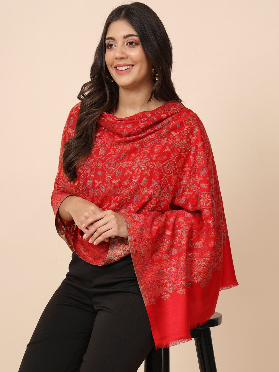 Dhiyona PA Floral Woven Design Shawl