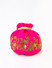 Dhiyona NR Pink & Gold-Toned Embroidered Potli Clutch