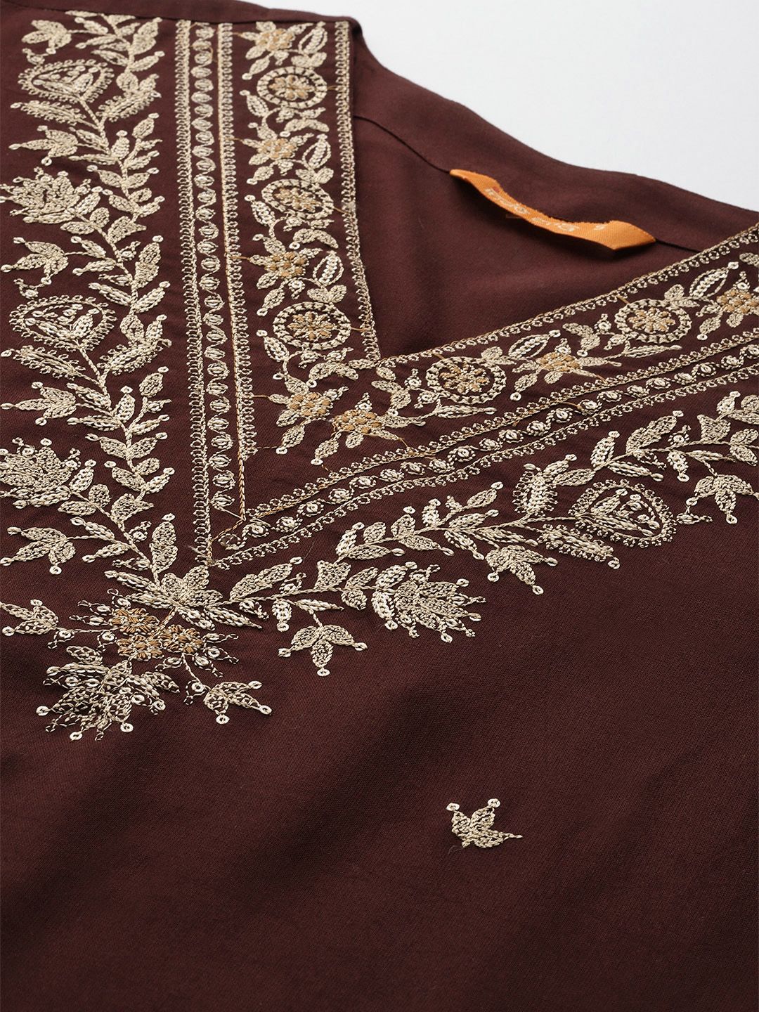 Dhiyona IE Ethnic Motifs Embroidered Thread Work Kurta with Salwar & With Dupatta