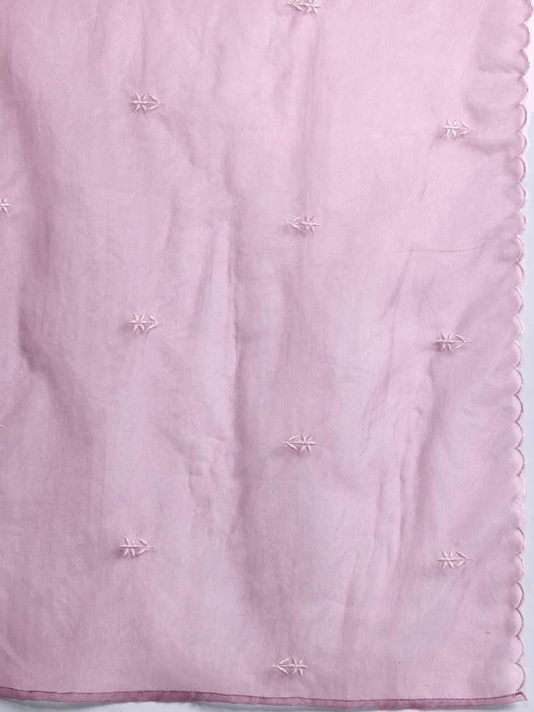 Floral Embroidered Kurta with Trousers & Dupatta