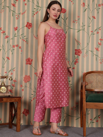 Dhiyona OD  Floral Printed Regular Kurta with Trousers