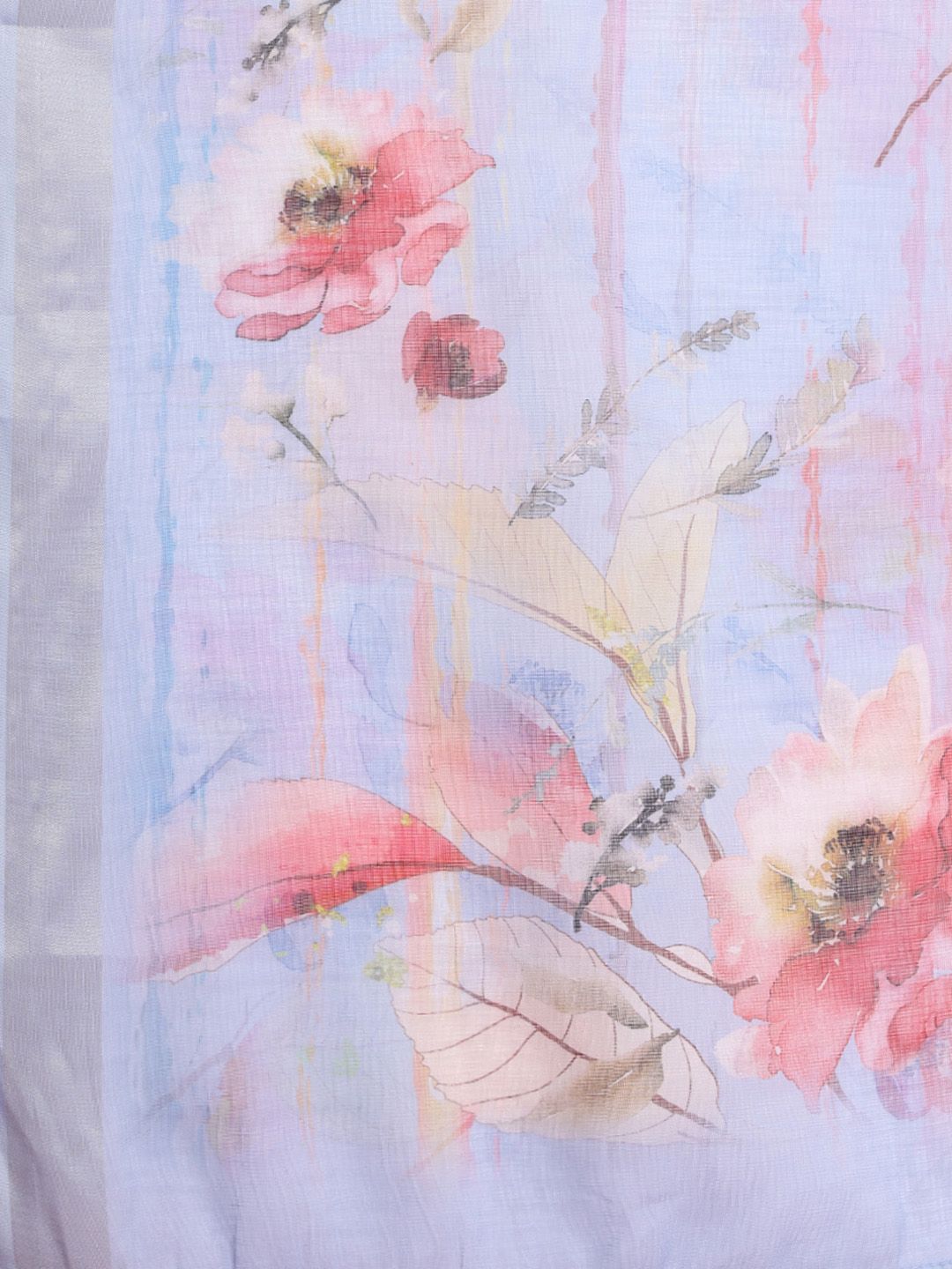 Dhiyona IE Floral Embroidered Tassel Detailed Pure Cotton Kurta & Trousers With Dupatta