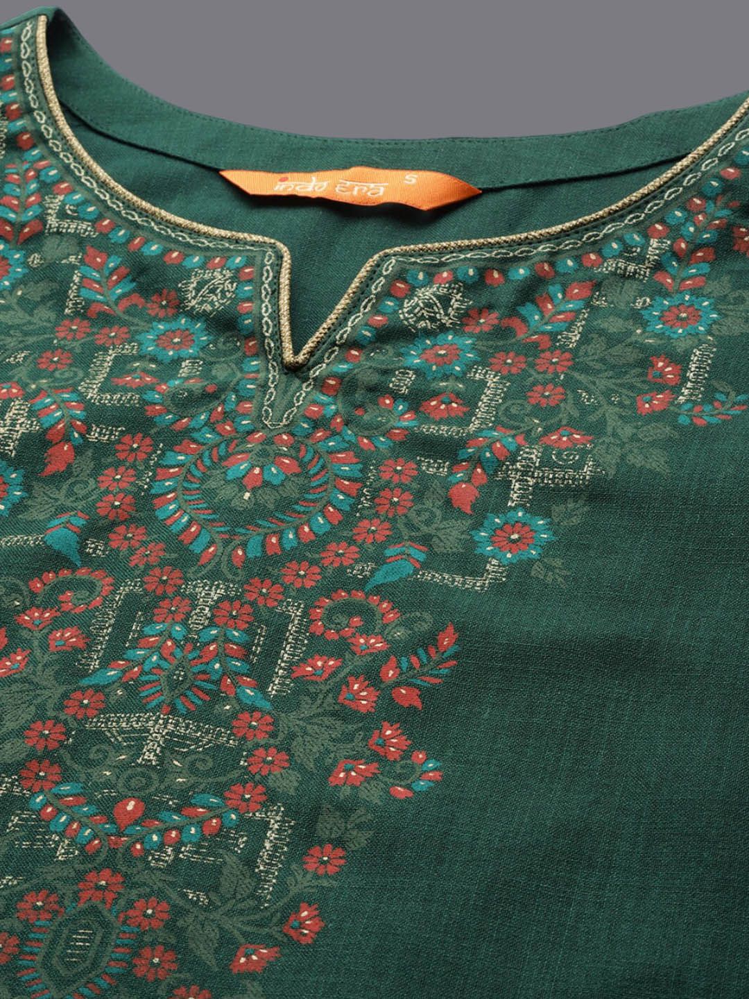 Dhiyona IE Women Ethnic Motifs Printed Cotton Kurta