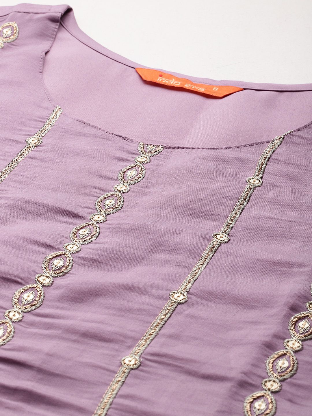 Ethnic Motifs Embroidered Kurta with Trousers & With Dupatta