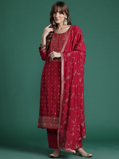 Ethnic Motifs Kurta with Trousers & Dupatta