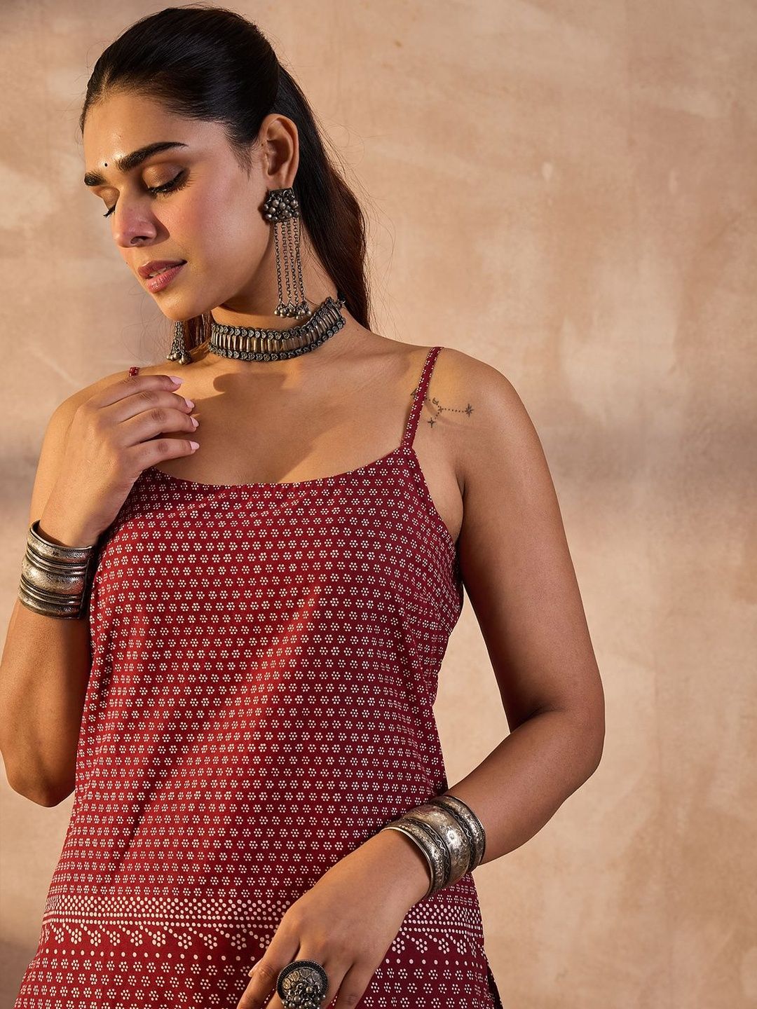 Women Ethnic Motifs Printed Pure Cotton Kurta with Trousers