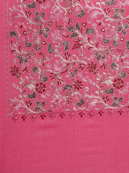 Dhiyona PA Floral Embroidered Woolen Shawl