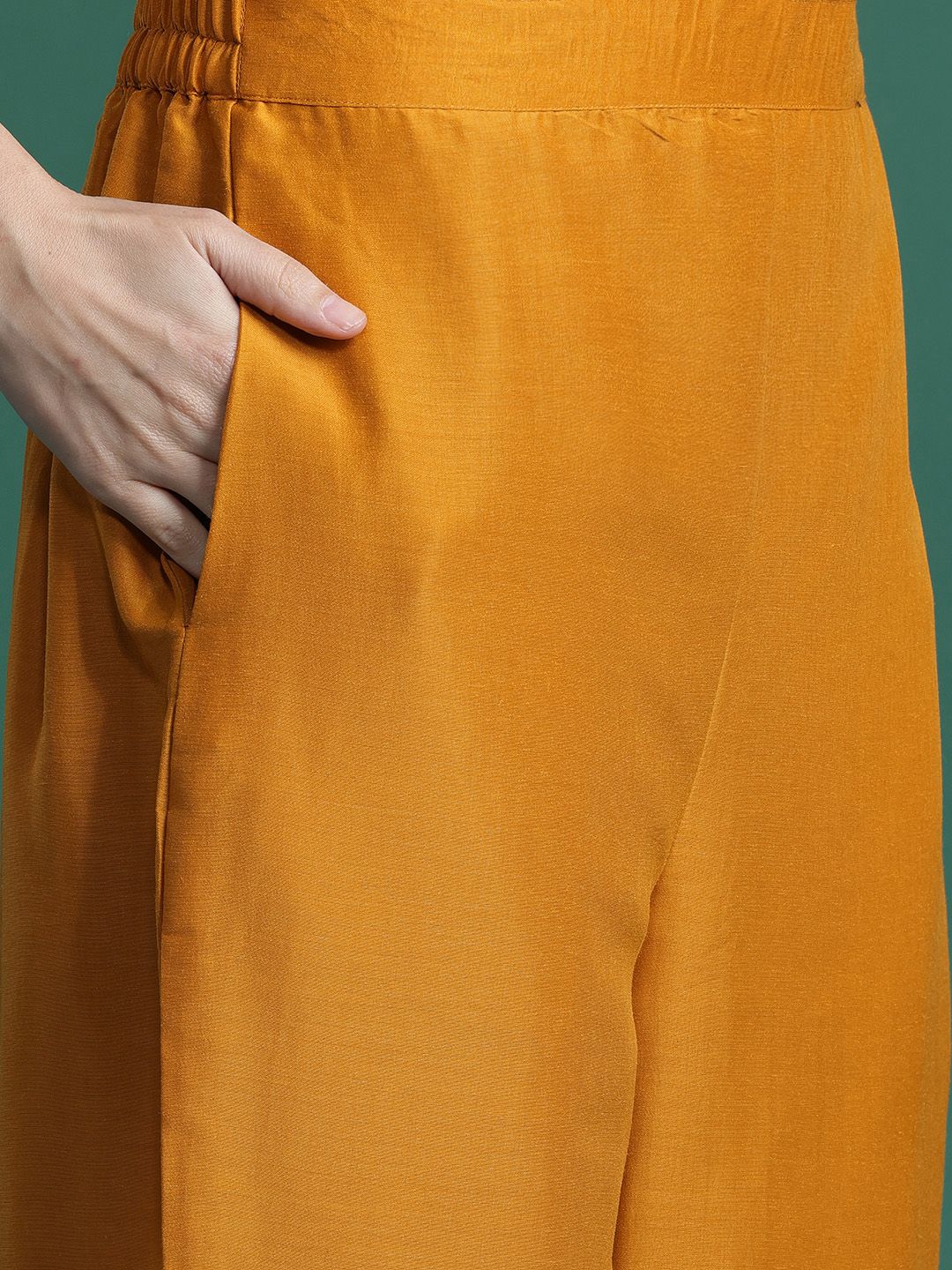 Paisley Embroidered Sequinned Kurta with Trousers & With Dupatta