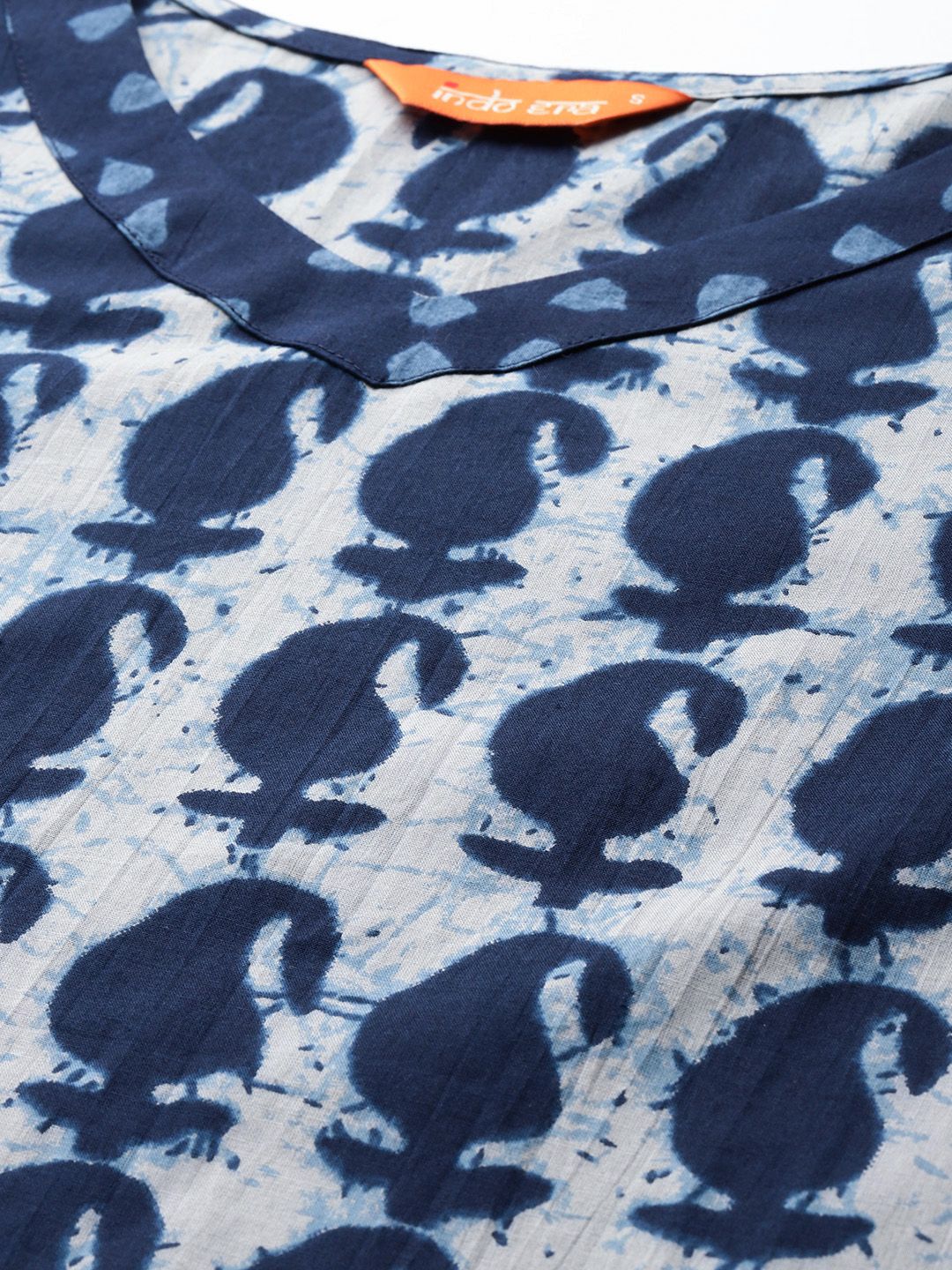 Paisley Printed Pure Cotton Kurta With Trousers & Dupatta