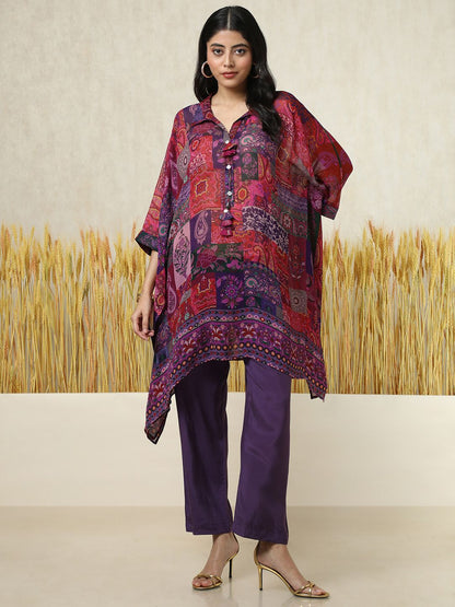 Dhiyona SO Women's Women Paisley Printed Regular Kurta with Trousers