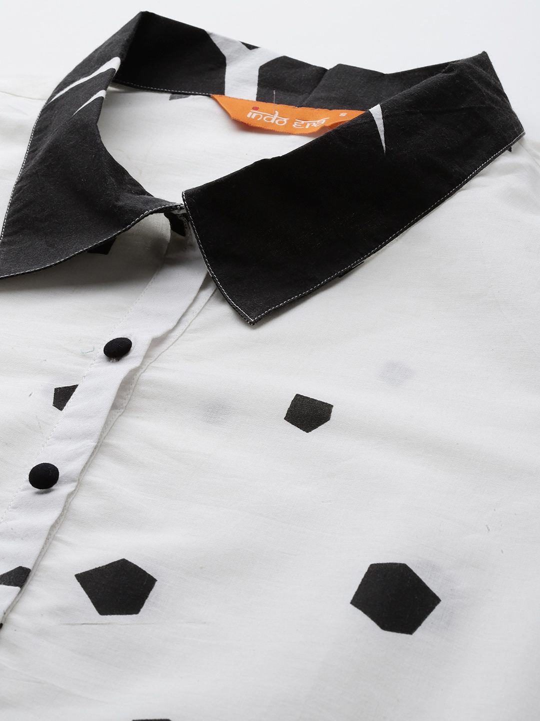 Geometric Printed Regular Pure Cotton Kurta with Palazzos