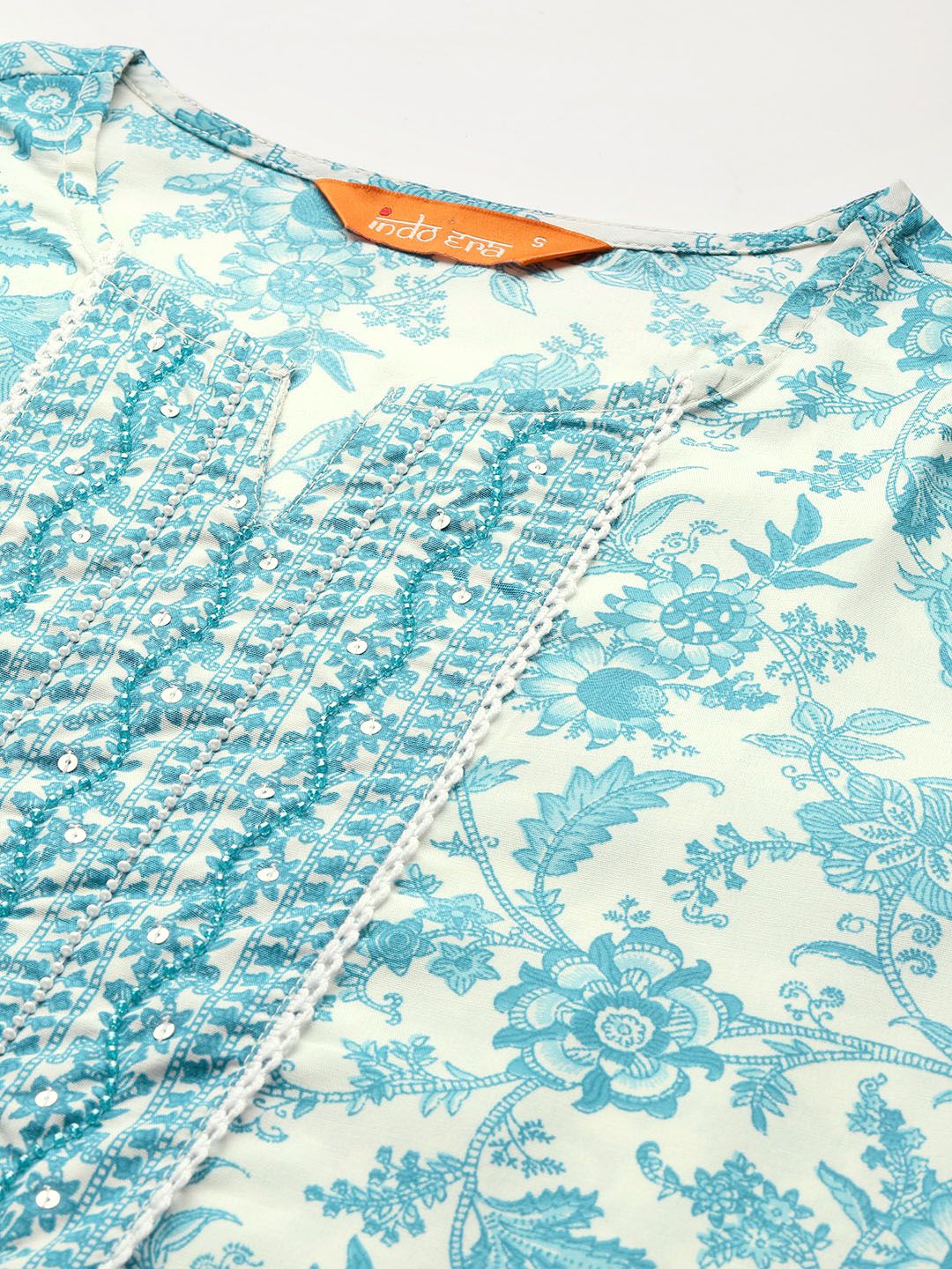 Dhiyona IE Floral Printed Kurta with Trousers & Dupatta