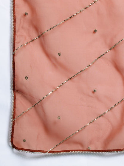 Ethnic Motifs Embroidered Kurta with Trousers & Dupatta