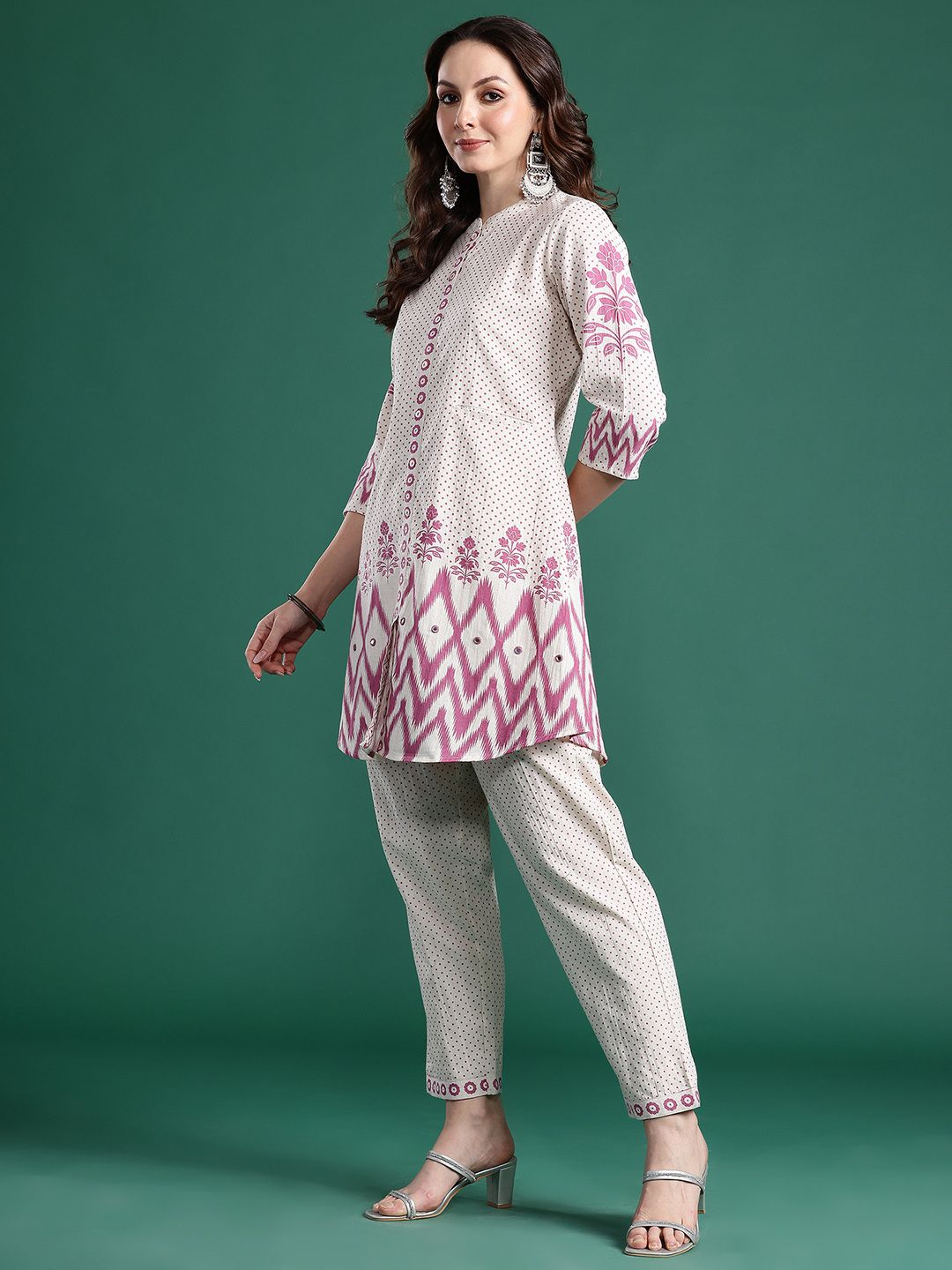Printed Regular Kurta with Trousers