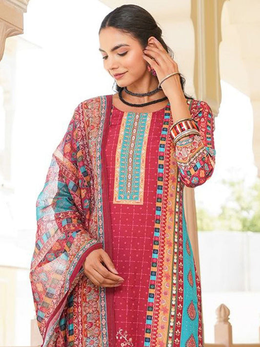 Dhiyona KL Women Ethnic Motifs Printed Regular Kurta Trousers With Dupatta