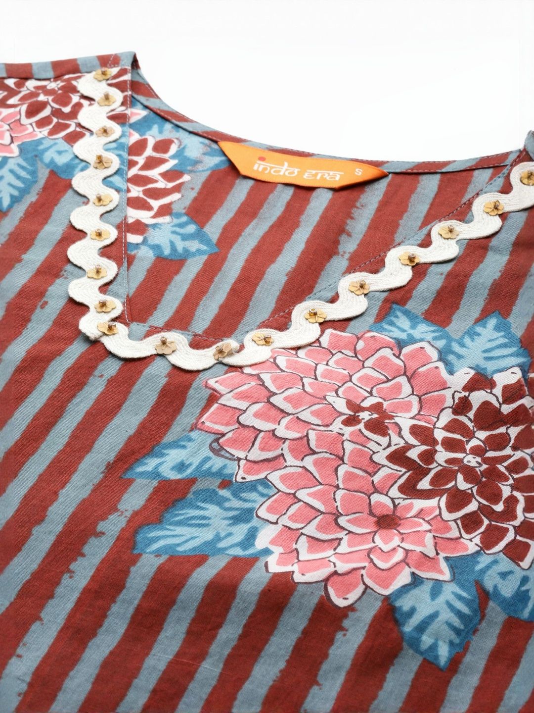 Women Printed Regular Pure Cotton Kurta with Trousers & With Dupatta