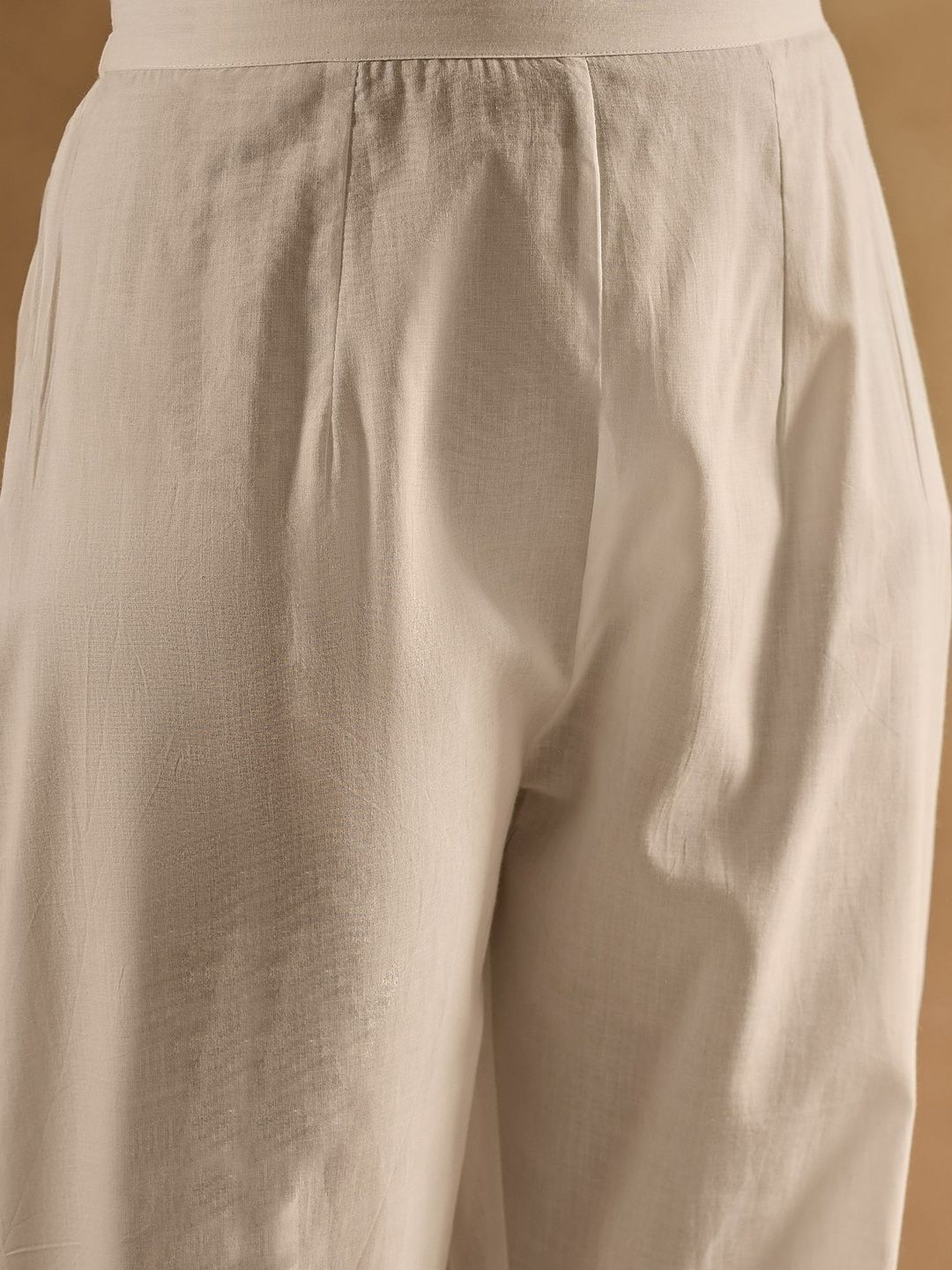 Women Floral Printed Empire Pure Cotton Kurta with Trousers & With Dupatta