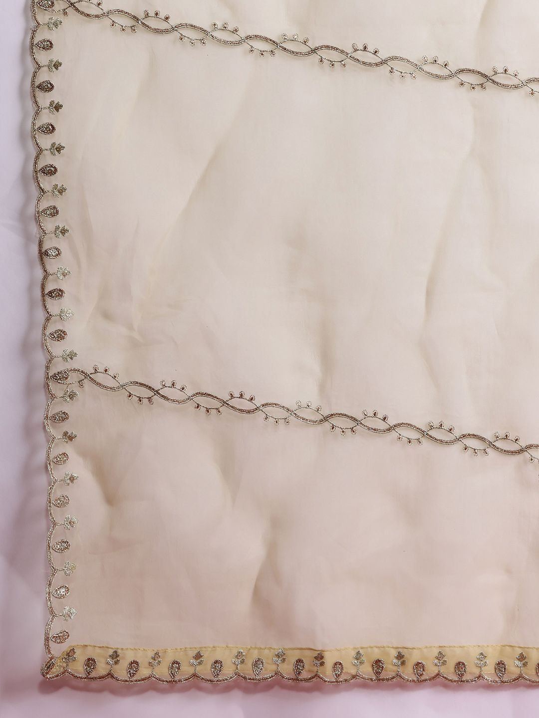 Ethnic Motifs Embroidered Kurta With Trousers & Dupatta