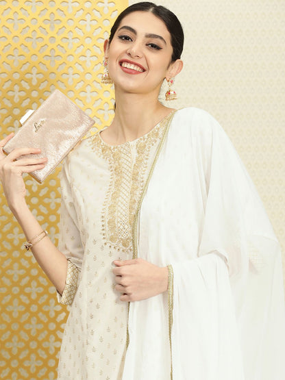 Dhiyona PD Women Women Ethnic Motifs Jashn Kurta with Palazzos & With Dupatta