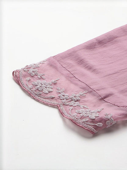 Women Ethnic Motifs Embroidered Kurta with Trousers & Dupatta