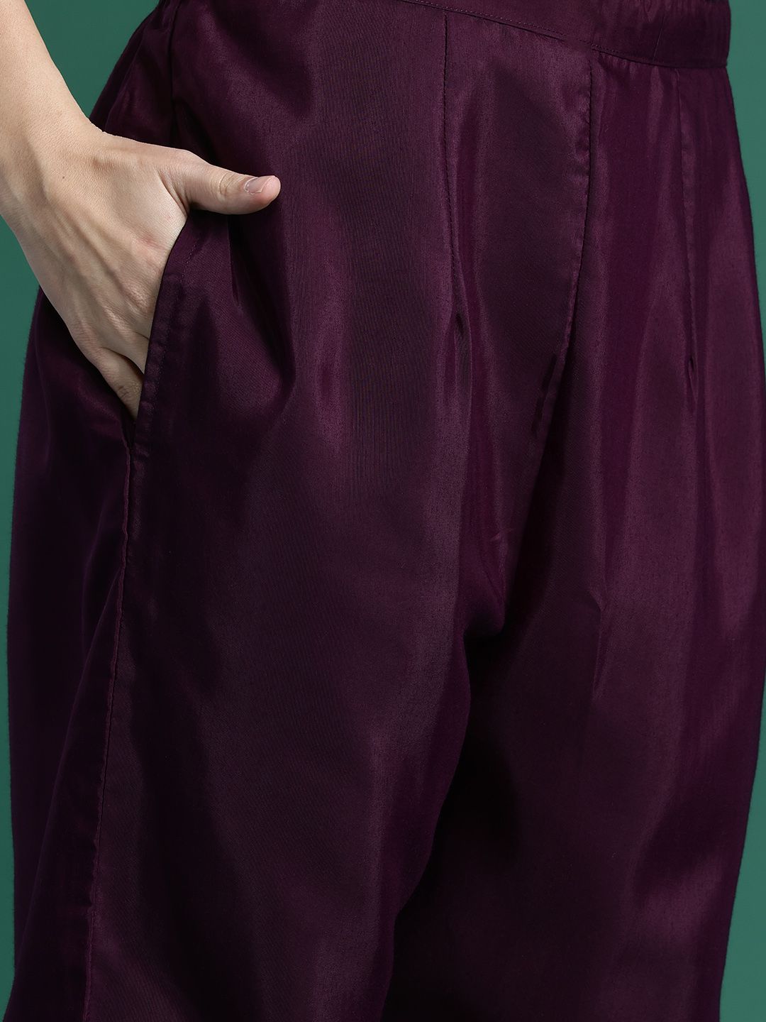 Ethnic Motifs Embroidered Kurta with Trousers & Dupatta