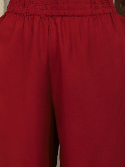 Dhiyona VA Women'sFloral Printed Empire Kurta with Trousers & With Dupatta