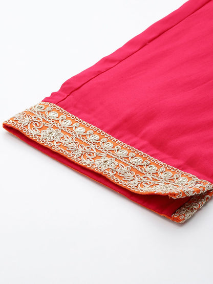 Ethnic Motifs Embroidered Kurta with Trousers