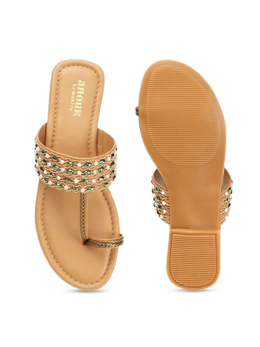 Dhiyona AK Embellished One Toe Flats