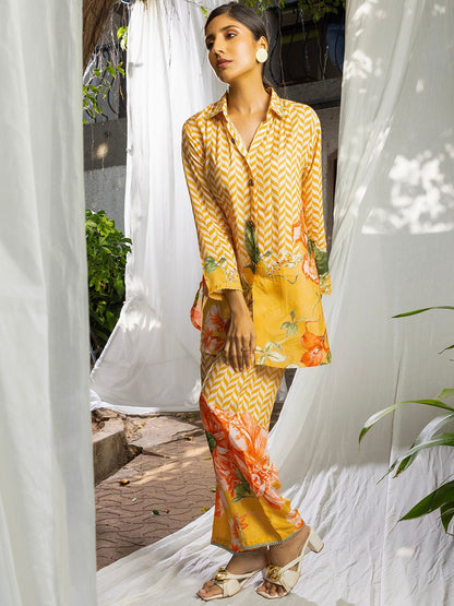 Dhiyona IE Embroidered Top & Trousers