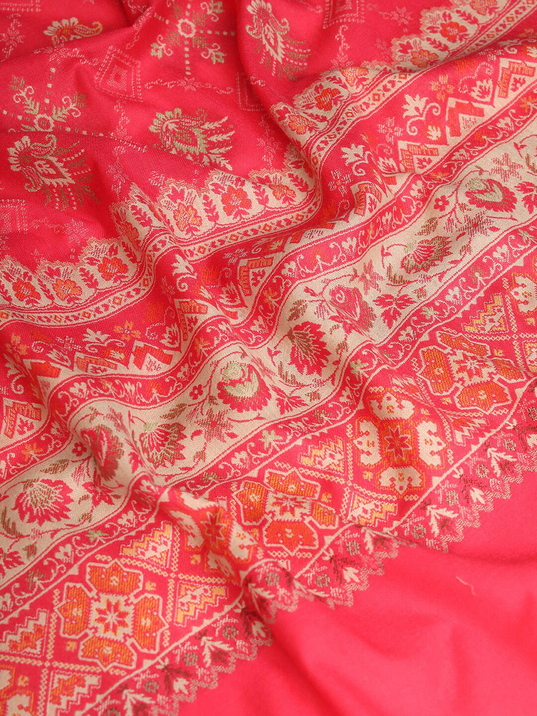 Dhiyona PA Jamawar Ethnic Motifs Woven Design Shawl