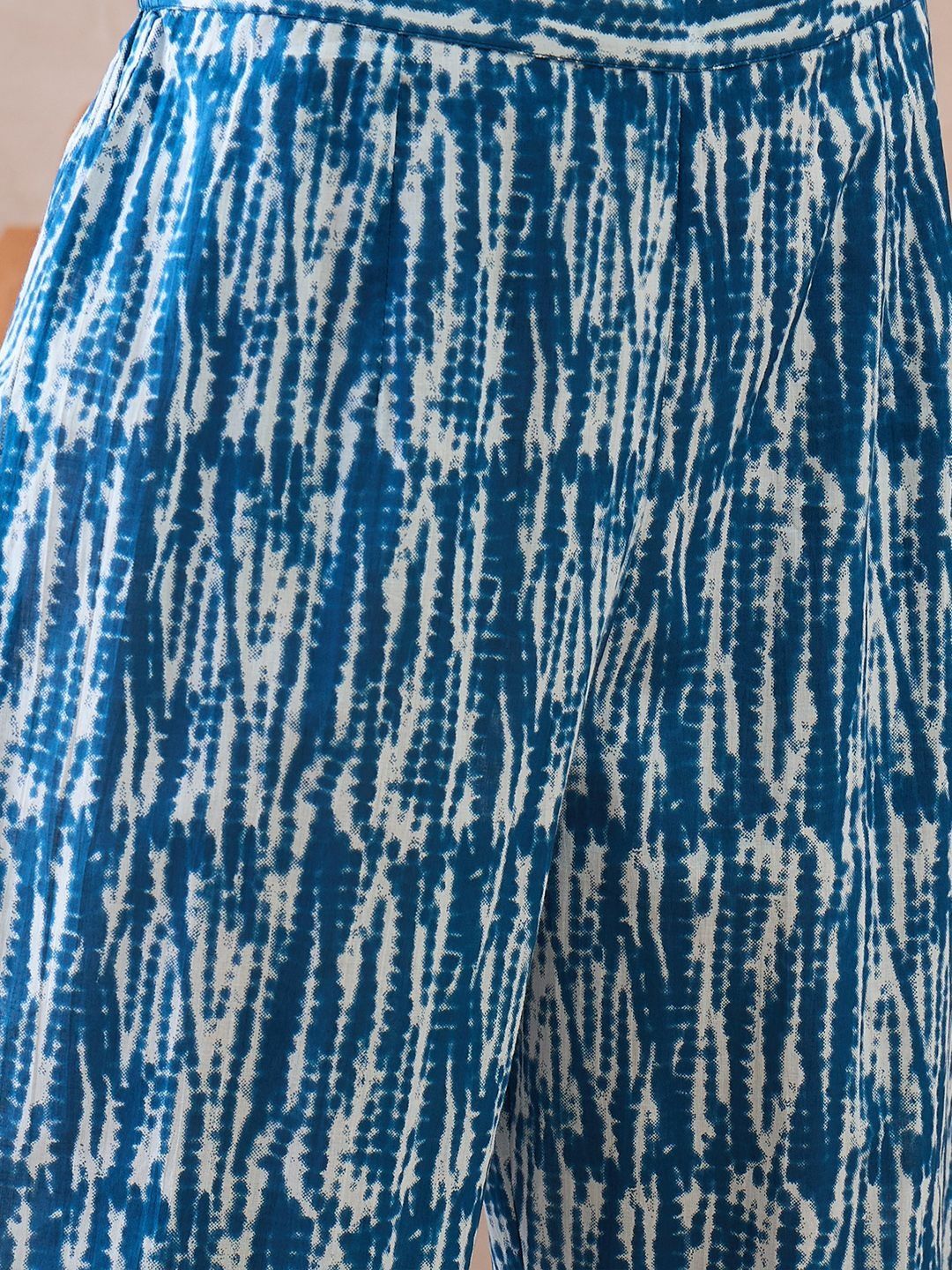 Women Printed Regular Pure Cotton Kurta with Trousers